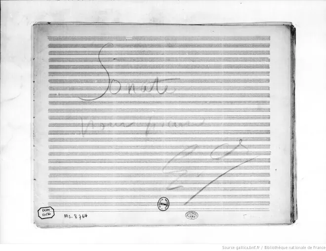 First page of Piano Sonata