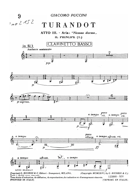 Bass Clarinet (B)