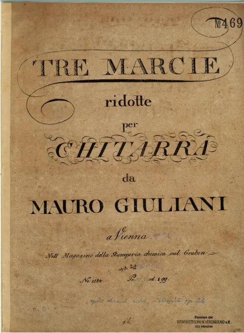 First page of 3 Marcie ridotte per Chitarra