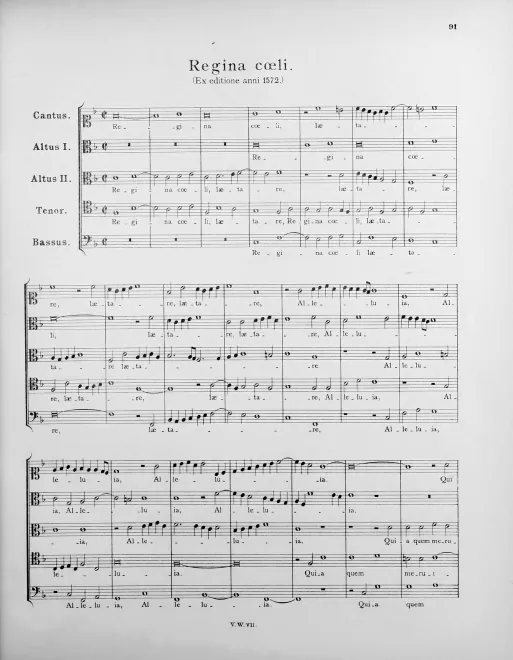 First page of Regina cæli, lætare