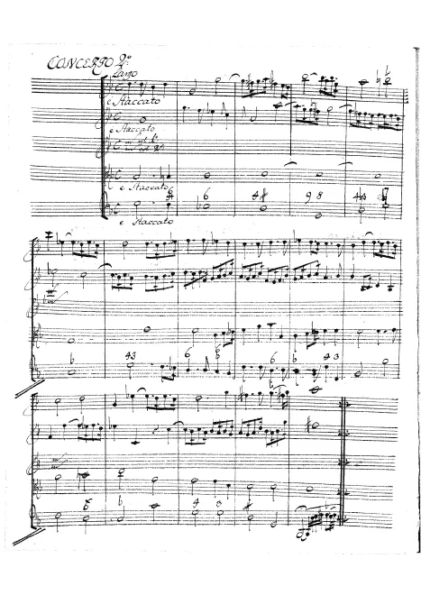 First page of Concerto Grosso in G minor