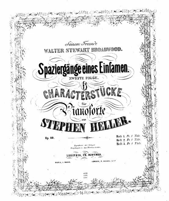 First page of Promenades d'un solitaire