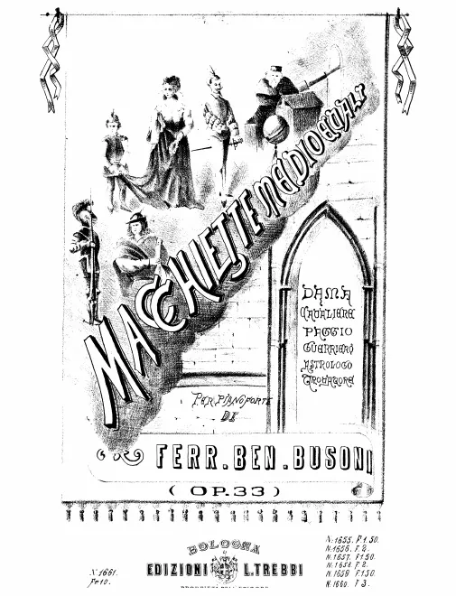 First page of Macchiette medioevali
