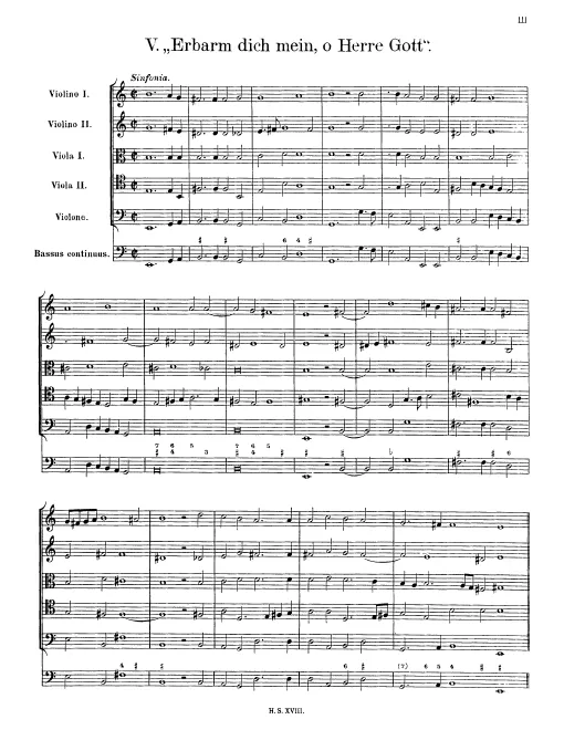 First page of Erbarm dich mein, o Herre Gott