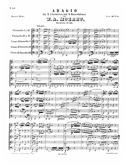 First page of Adagio