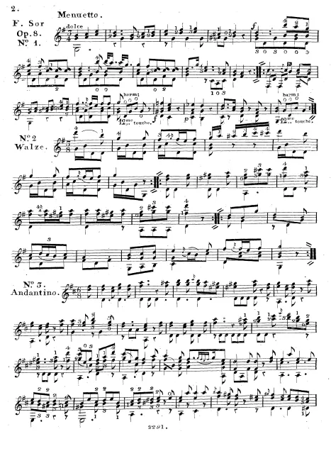 First page of 6 Divertissements