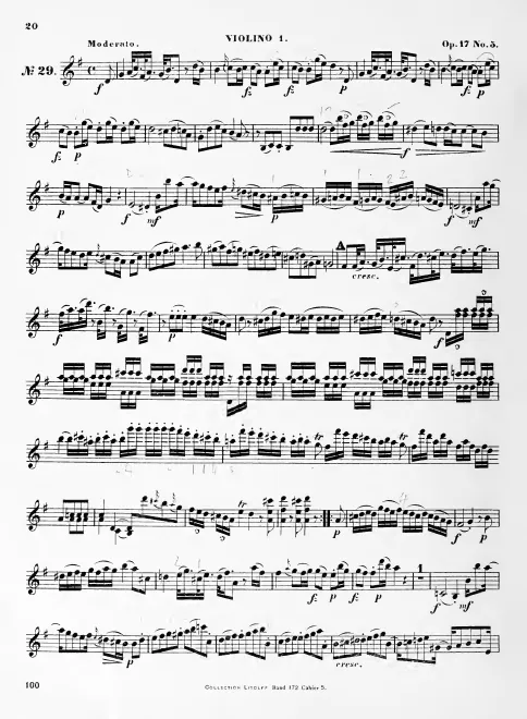 First page of String Quartet in G major