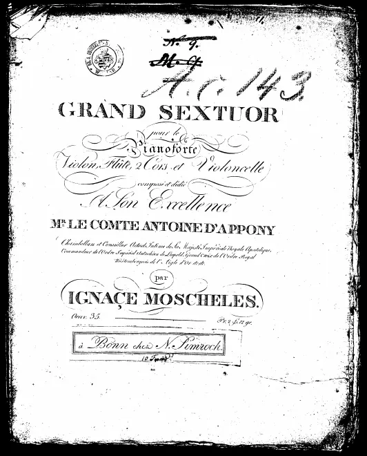 First page of Grand Sextet