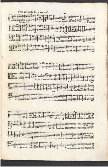 First page of Toccata cromaticha per l’elevatione