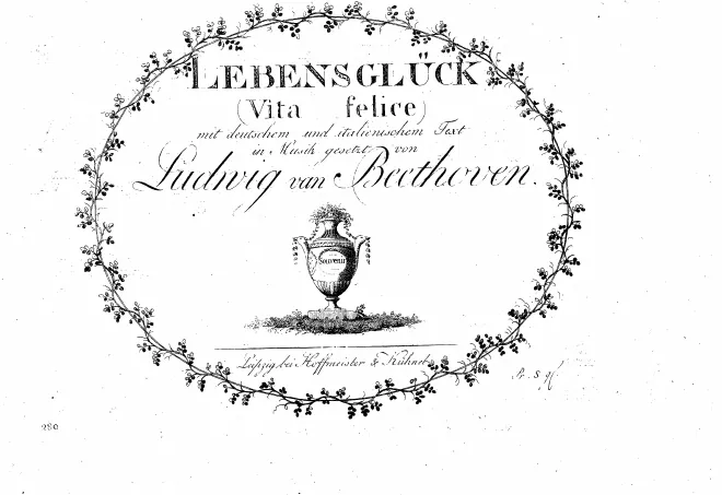 First page of Das Glück der Freundschaft