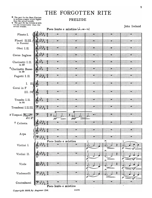 First page of The Forgotten Rite