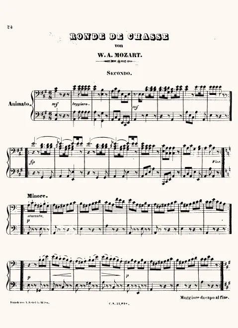 First page of La chasse