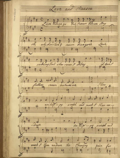 First page of Love and Reason