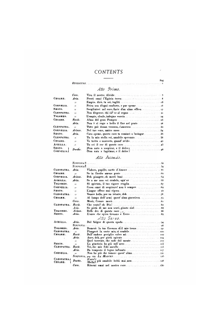 First page of Giulio Cesare in Egitto