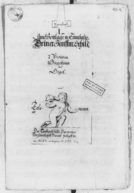 First page of Deiner Sanftmut Schild