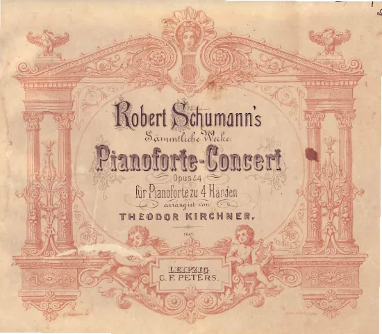 First page of Concert für das Pianoforte mit Begleitung des Orchesters