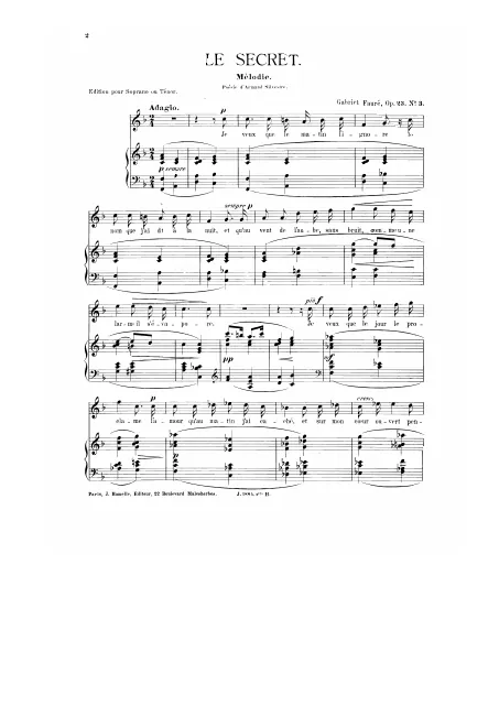 First page of 3 Songs