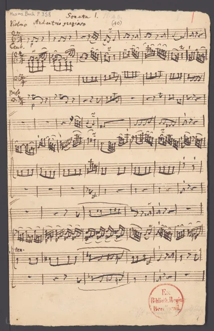 First page of Keyboard Trio in C major