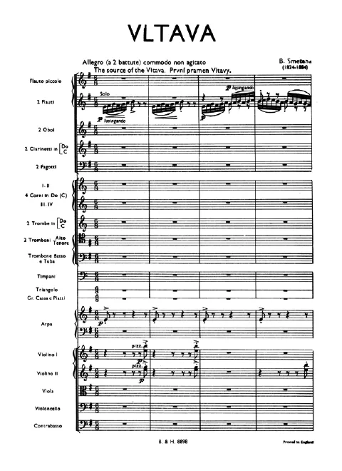 First page of Vltava