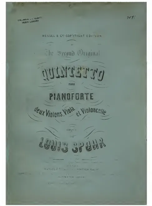 First page of Piano Quintet No.2