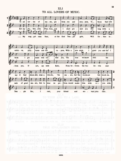 First page of To All Lovers of Music