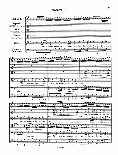 First page of Sanctus