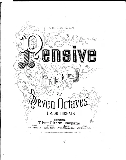 First page of Pensive, polka-rédowa, Op.68
