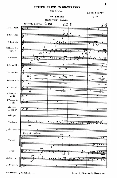 First page of Jeux d'enfants