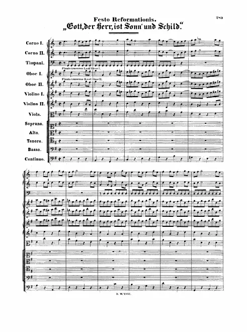 First page of Gott der Herr ist Sonn und Schild