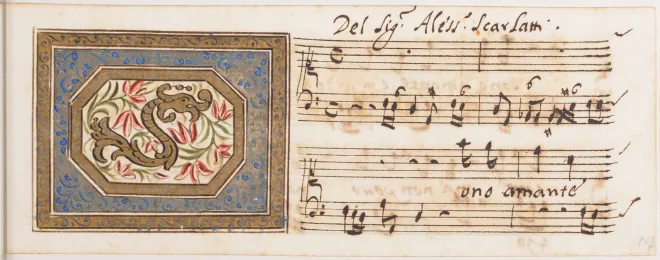 First page of Sono amante e m'arde il core