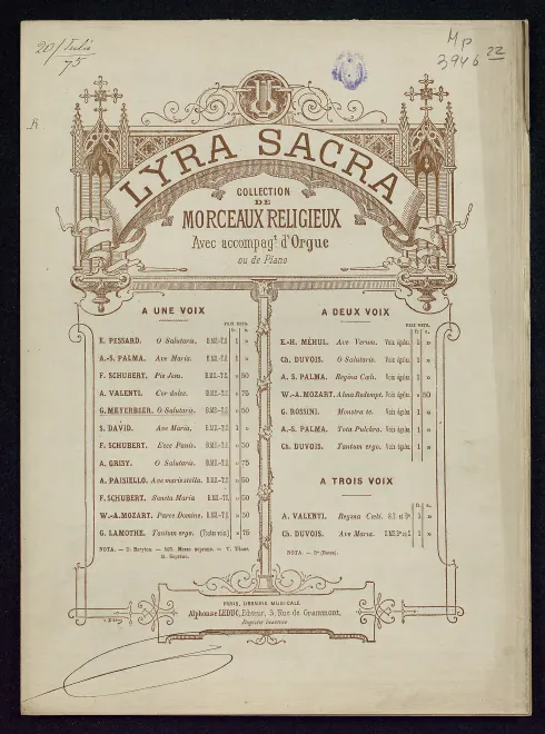 First page of O salutaris