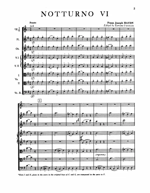 First page of Notturno in G major