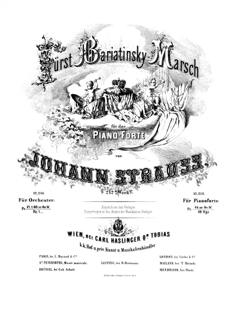 First page of Fürst Bariatinsky-Marsch