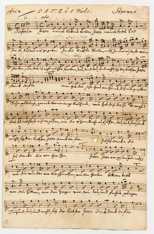 First page of Jesu, meines Lebens Leben