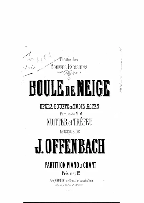 First page of Boule de neige