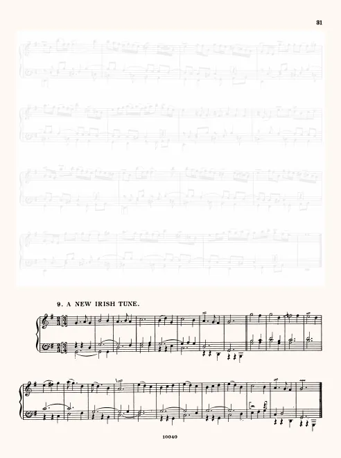 First page of A New Irish Tune