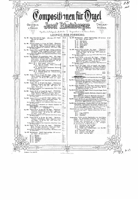First page of Organ Concerto No.2