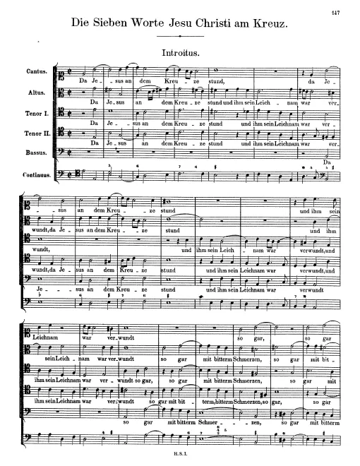 First page of Da Jesus an dem Kreuze stund