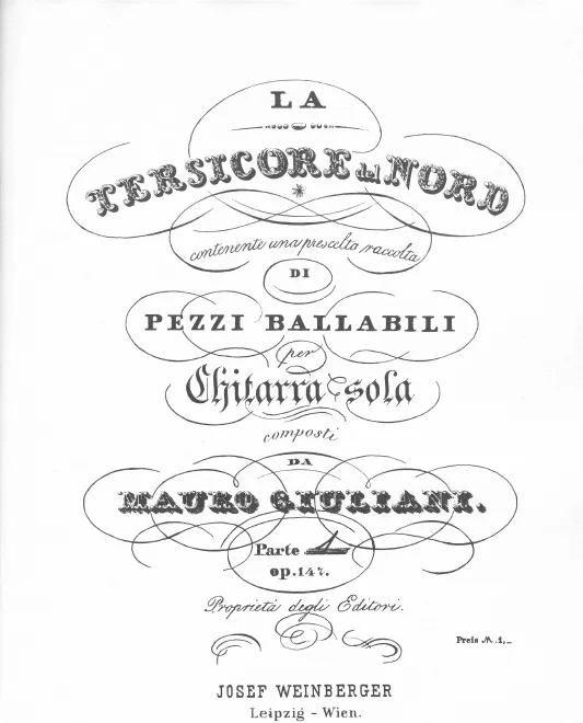 First page of La Tersicore del Nord