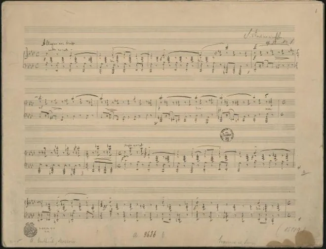 First page of Etudes-tableaux