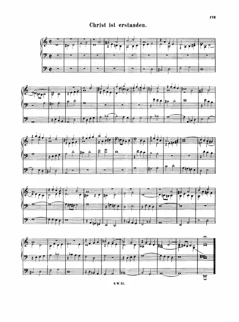 First page of Christ ist erstanden