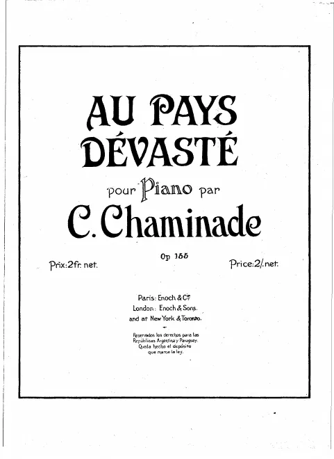 First page of Au Pays Dévasté