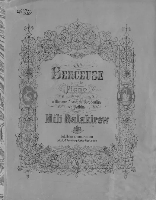 First page of Berceuse