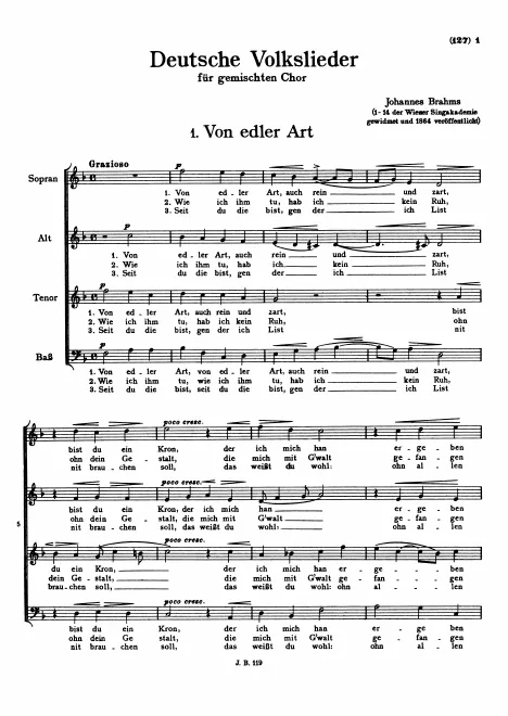 First page of 14 Deutsche Volkslieder