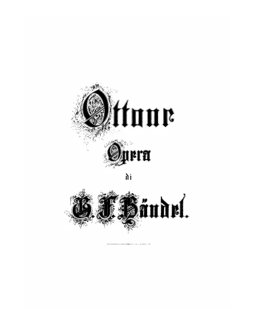 First page of Ottone, re di Germania