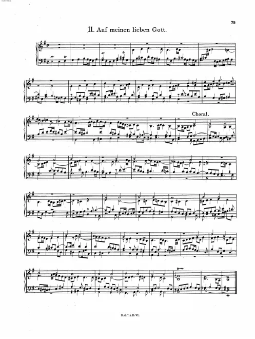 First page of Auf meinen lieben Gott