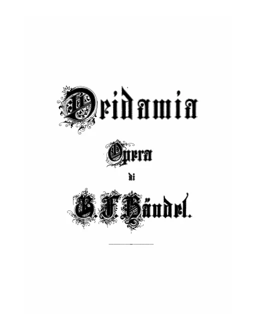 First page of Deidamia