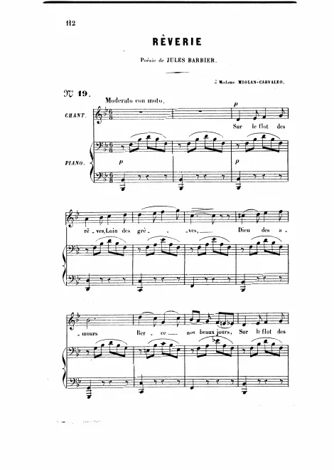 First page of Rêverie