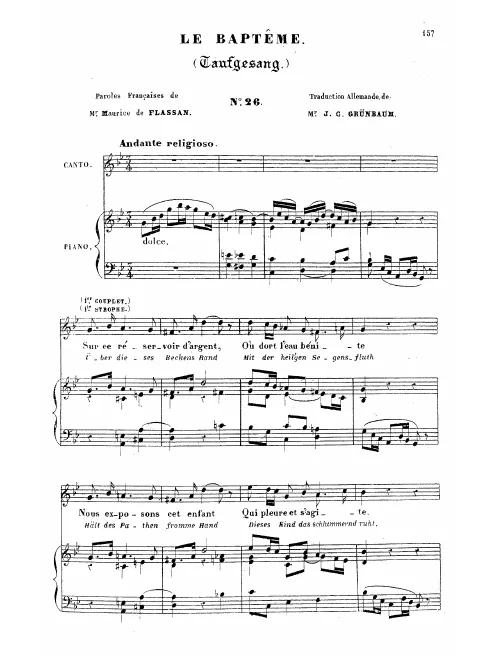 First page of Le baptême