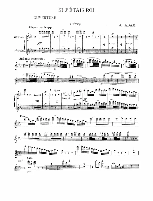 First page of Si j'étais roi